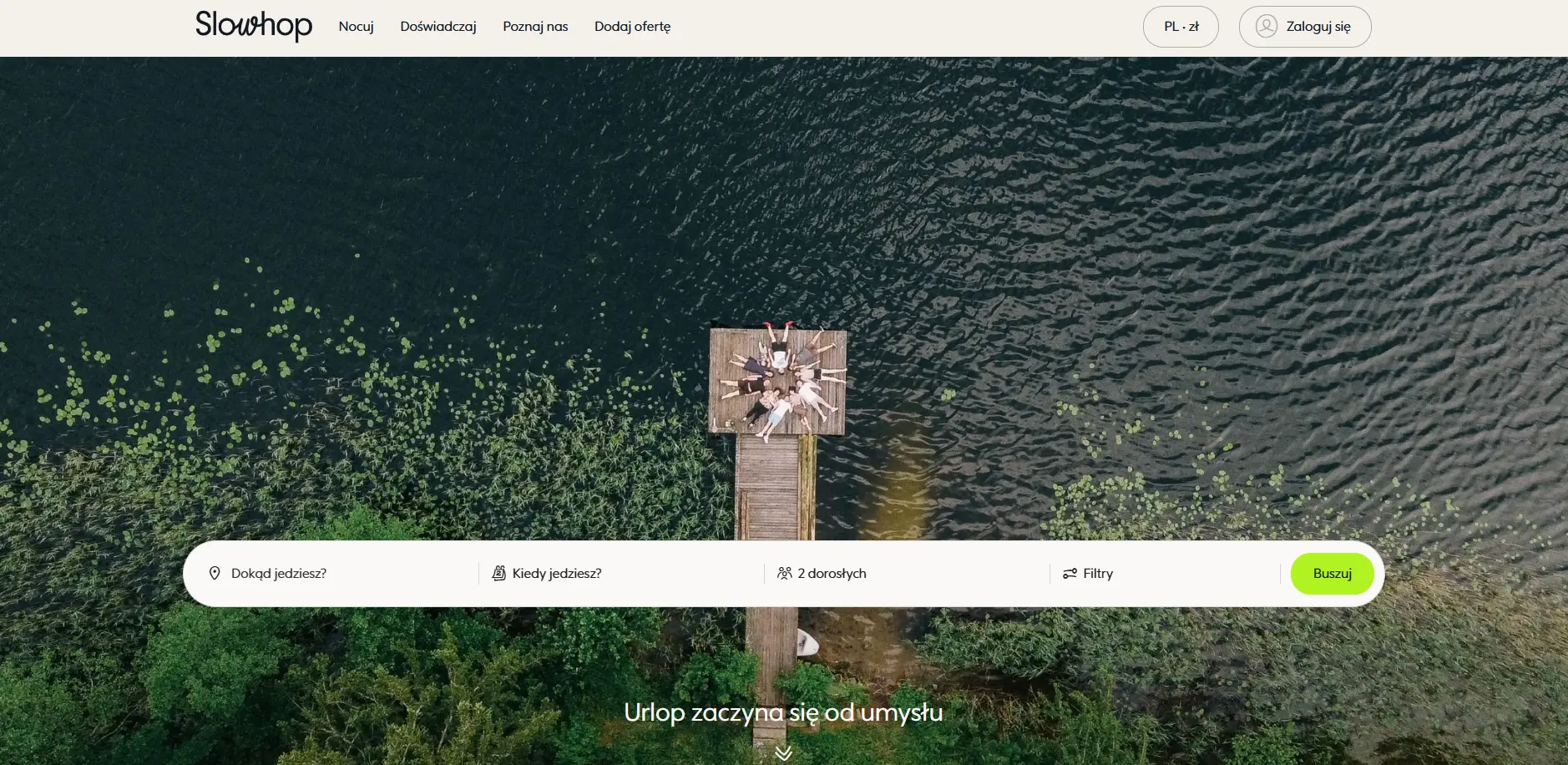 Strona główna Slowhop z wyszukiwarką kameralnych noclegów w naturze i agroturystyk w Polsce