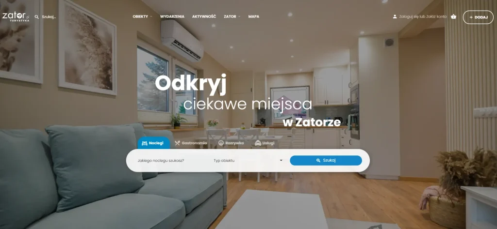 ZatorTurystyka z wyszukiwarką noclegów blisko Energylandii w Zatorze