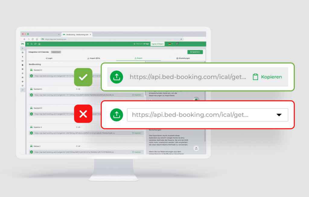 Update der icalendar-Verbindung