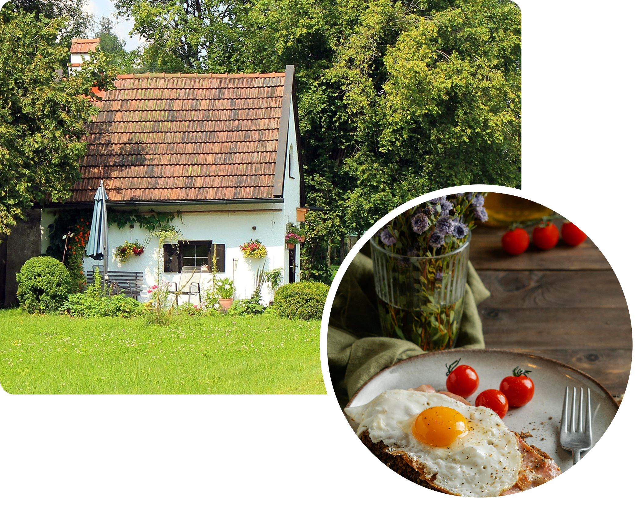 Encantadora granja de agroturismo y un delicioso desayuno - un calendario móvil para anfitriones.