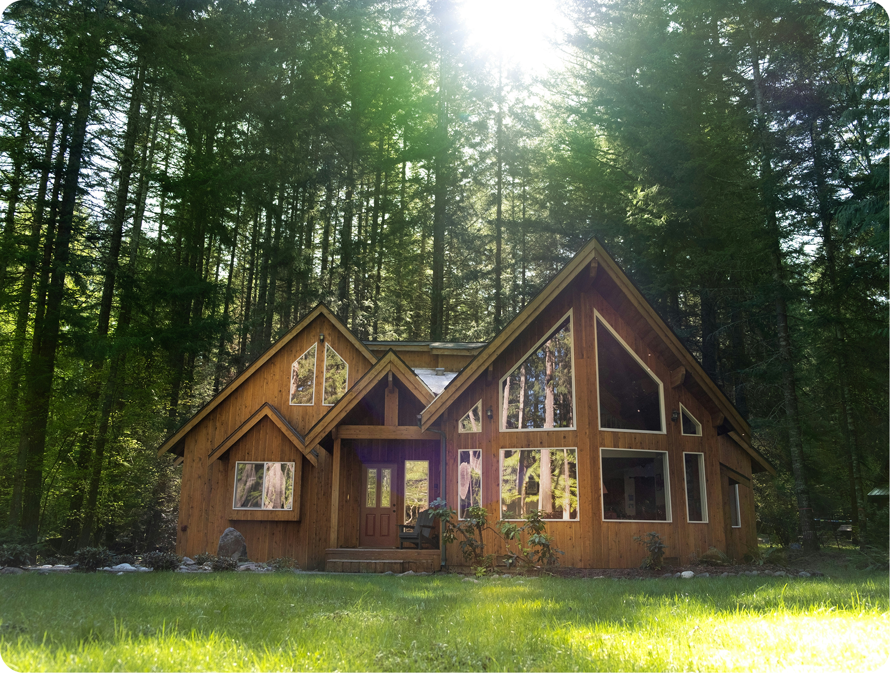 Acogedora cabaña de madera en alquiler en el bosque - una propiedad ideal para gestionar con la aplicación BedBooking.