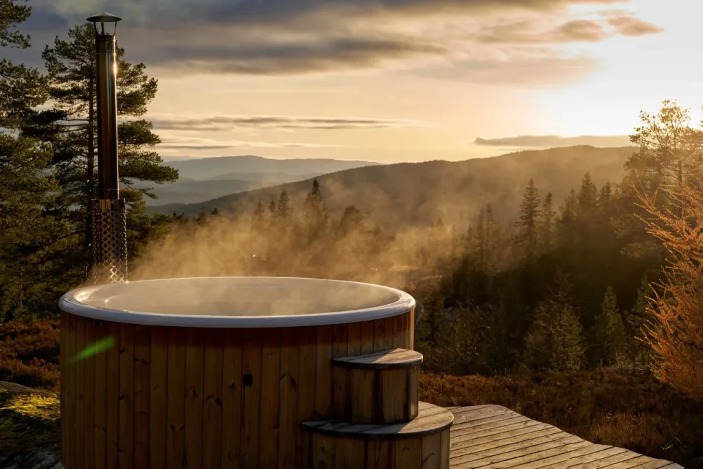 Domek w górach na wynajem z jacuzzi zimą - strefa wellness w obiekcie noclegowym