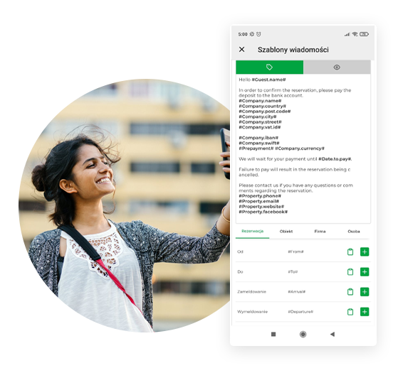 Szablony wiadomości